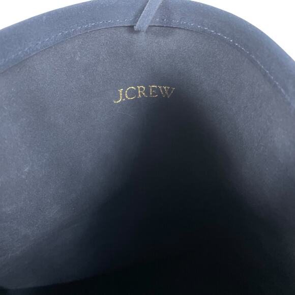 J. Crew Berkeley Bucket Bag in Suede Darkest Indigo Blue - Picture 10 of 11